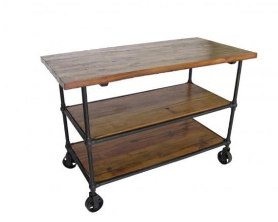 Industrial Kitchen Island Industrial Bar Cart Industrial Bar Etsy