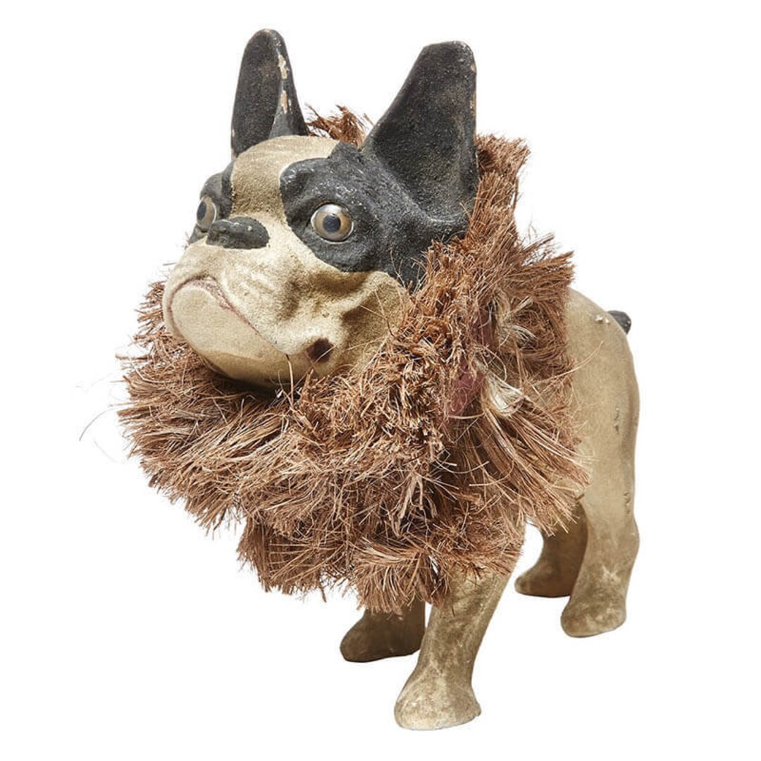 Vintage Papier Mache French Bulldog Sculpture Antique Paper Etsy