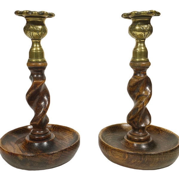 Wood Candlestick Etsy