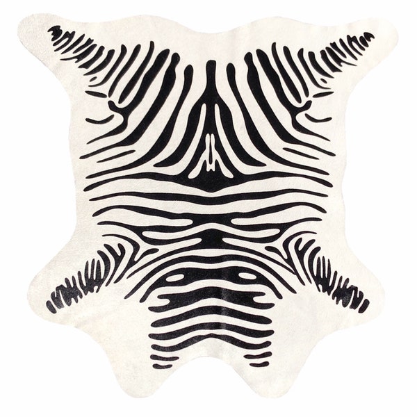 Zebra Print Leather Etsy