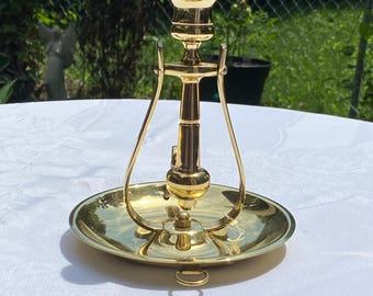 Baldwin Brass Nautical Ship Gimbal Candle Holder