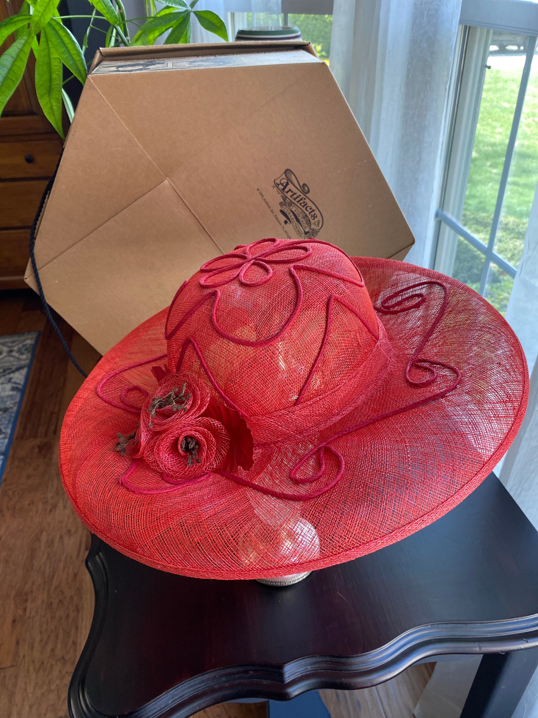 Mary Jean cute hat Red Hat and Box From the Original Mary Jean Collection - Etsy main image 2