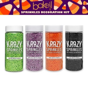 Halloween Krazy Sprinkles Combo Pack A (4 PC Set) - Cake Decoration| Edible Cupcake Sprinkles