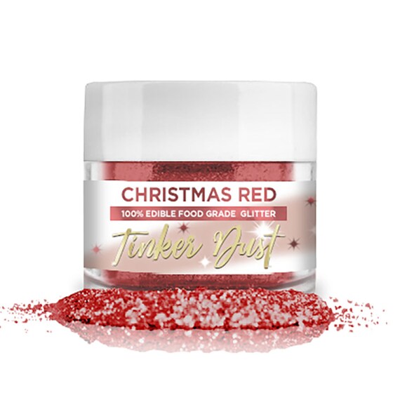 Tinker Dust Edible Glitter Refill Jar- Christmas Red