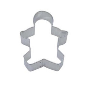 3.75" Gingerbread Man Stainless Steel Cookie Cutter | For Fondant, Cookie Dough, Chocolate, Marzipan and even Crafting Clay  from Bakell