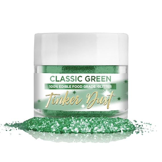 Purpurina comestible Classic Green Tinker Dust, tarro de 5 g / Bakell® -   México
