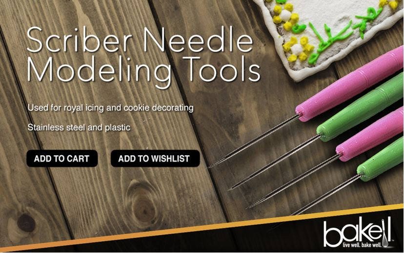 Cookie Scriber / Scribing Needles Modeling Sculpting for Royal Icing Tools  for Baking, Crafts and Cookie Decorating 