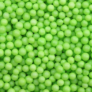Green Edible 4mm Beads Sprinkles - (1/2 Cup and 1lb Bulk) Candy Decor for Cakes, Ice Cream & Cookies by Krazy Sprinkles