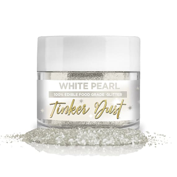 Paillettes comestibles White Pearl Tinker Dust Bakell® Dessert  gastronomique de qualité alimentaire, Garniture pour aliments et boissons  Scintillement nacré scintillant -  Canada