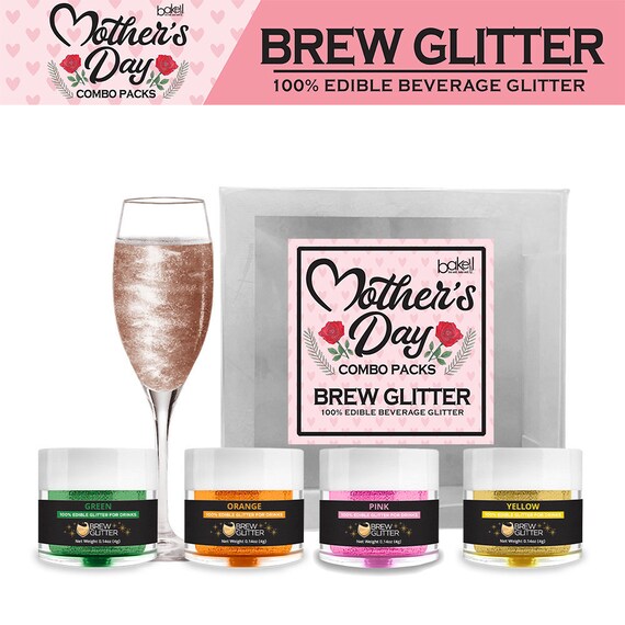 BREW GLITTER Black Edible Glitter For Drinks, Cocktails, Beer, Drink  Garnish & Beverages | 4 Gram | KOSHER Certified | 100% Edible & Food Grade