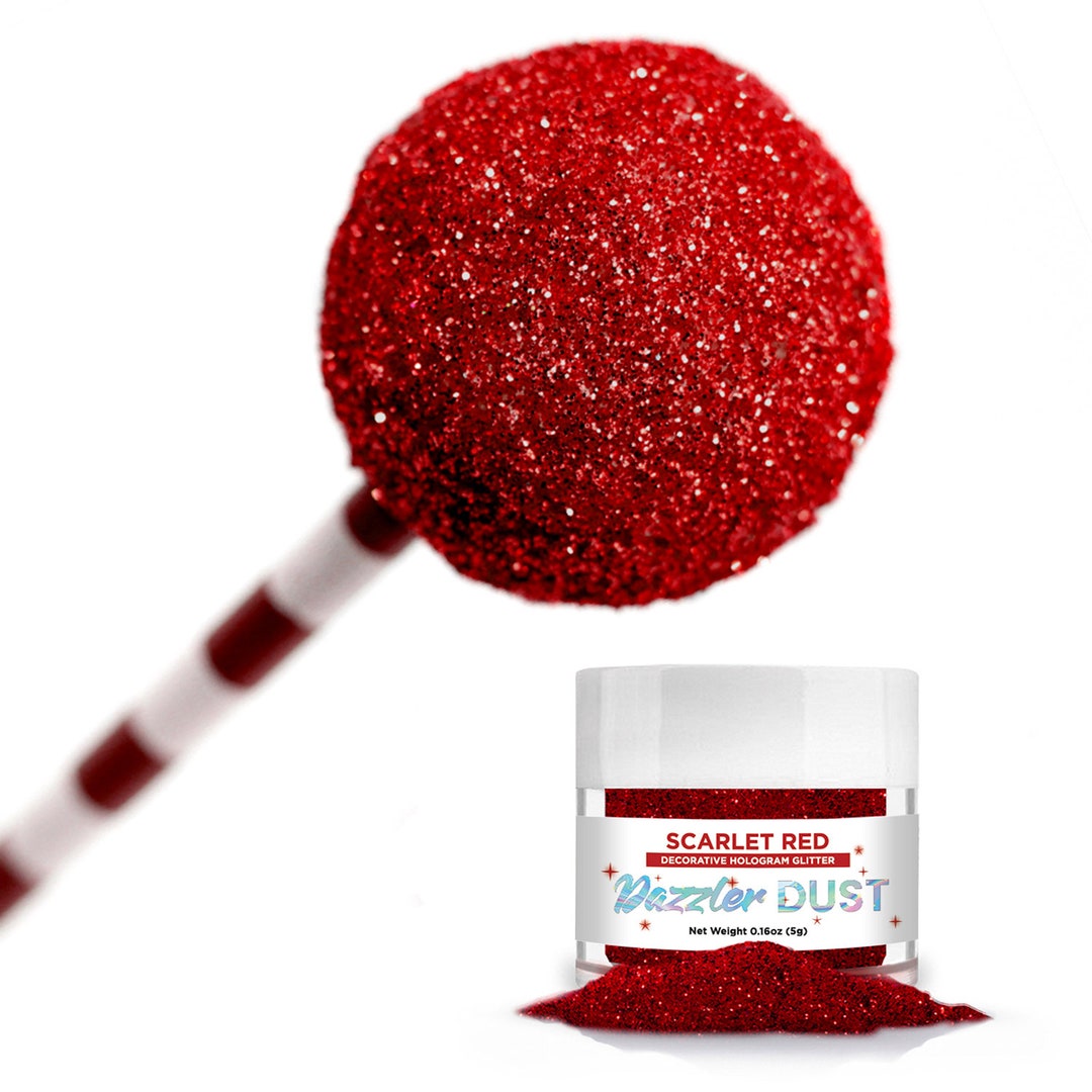 Scarlet Red Glitter Nontoxic Decorating Glitter Arts, Crafts, Slime