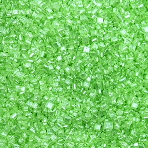 Green Sugar Sand (1/2 cup and 1lb Sizes) For Cake Decorating, Cupcakes and Ice Cream by Krazy Sprinkles