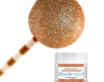 Rose Gold Dazzler Dust (5g and 25g Sizes) Non-Toxic Decorating Glitter | Arts, Crafts, Slime, Paint, Face & Body Art  by Bakell