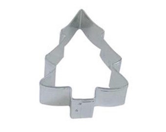 3.5" Tree Stainless Steel Cookie Cutter | For Fondant, Cookie Dough, Chocolate, Marzipan and even Crafting Clay from Bakell