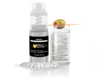 White Brew Glitter Spray Pumps (4g & 25g Sizes) Edible Drink Glitter for Beer, Beverages and Cocktails