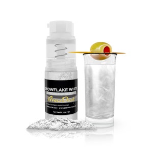 Snowflake White Brew Dust Spray Pump (4 Gram) Edible Drink Dust for Beer, Cocktails and Beverages by Brew Glitter