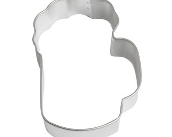 3.5" Beer Mug Stainless Steel Cookie Cutter | For Fondant, Cookie Dough, Chocolate, Marzipan and even Crafting Clay from Bakell