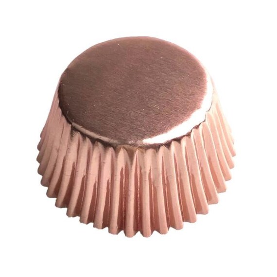 Rose Gold Foil Cupcake Liners (25pcs, Standard Size) Grease - Main Image