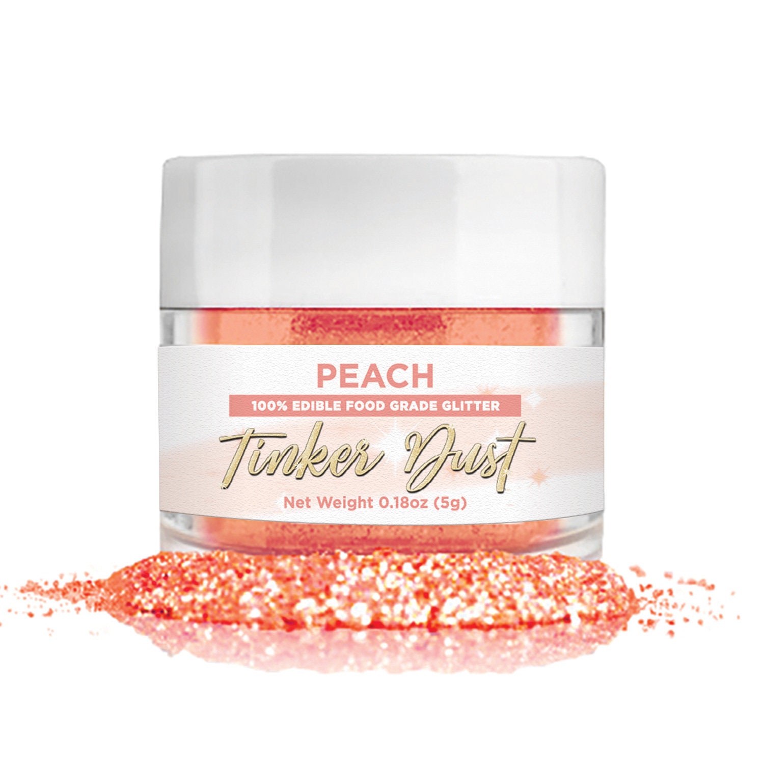 Paillettes comestibles Peach Tinker Dust Bakell® Dessert