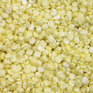 Yellow Pearl Confetti Sprinkles (1/2 cup and 1lb Sizes) Sprinkles for Cake Decorating, Cupcakes and Ice Cream by Krazy Sprinkles