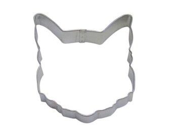 3" Cat Face Stainless Steel Cookie Cutter | For Fondant, Cookie Dough, Chocolate, Marzipan and even Crafting Clay  from Bakell