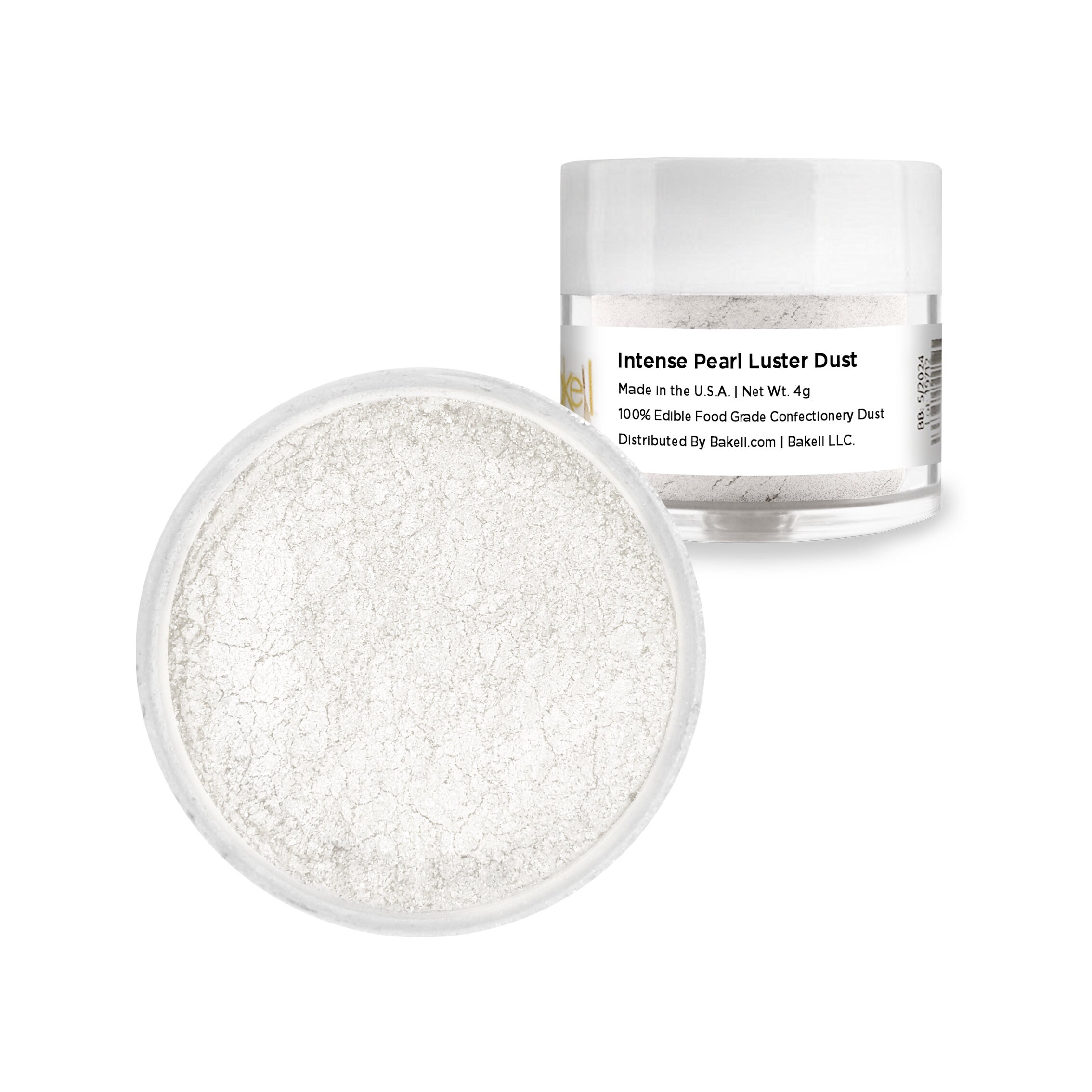 Bakell Pearl White Edible Glitter, 5 Gram | Tinker Dust Edible G