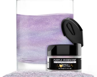 Purple Iridescent Brew Glitter Jars (4g and 25g Sizes) Edible Drink Glitter for Beer, Cocktails and Beverages