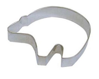 4.5" Polar Bear Stainless Steel Cookie Cutter | For Fondant, Cookie Dough, Chocolate, Marzipan and even Crafting Clay from Bakell