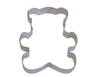 5" Teddy Bear Stainless Steel Cookie Cutter | For Fondant, Cookie Dough, Chocolate, Marzipan and even Crafting Clay from Bakell