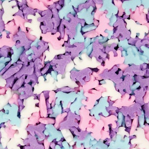 Unicorn Shaped Sprinkles (1/2 Cup and 1lb Sizes) Candy Decor for Cakes & Baking by Krazy Sprinkles