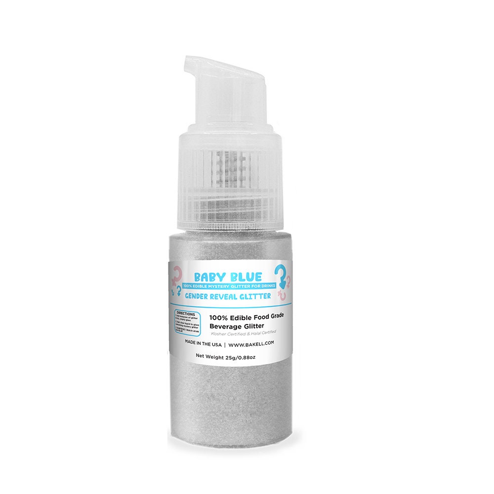 BAKELL Turquoise Edible Glitter Spray Pump, (25g)