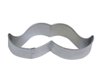 3" Mustache Stainless Steel Cookie Cutter | For Fondant, Cookie Dough, Chocolate, Marzipan and even Crafting Clay from Bakell