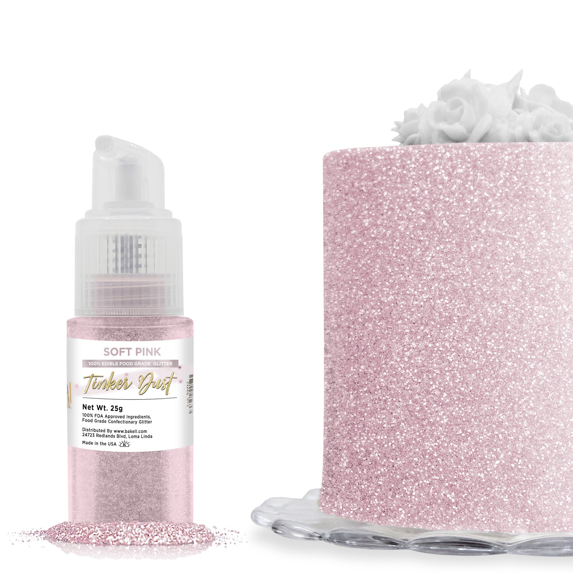 Glitter spray pump coloring - Decora