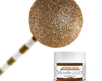 Antique Gold Dazzler Dust (5g and 25g Sizes) Non-Toxic Decorating Glitter | Arts, Crafts, Slime, Paint, Face & Body Art  by Bakell