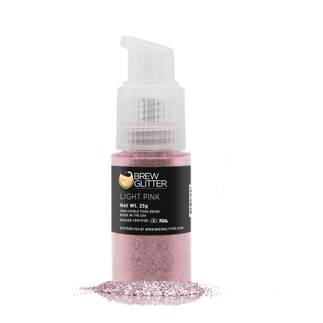 Pink Drink Glitter | Edible Glitter Spray for Drinks, Beverages, Foods. FDA  Compliant (4 Gram Pump)