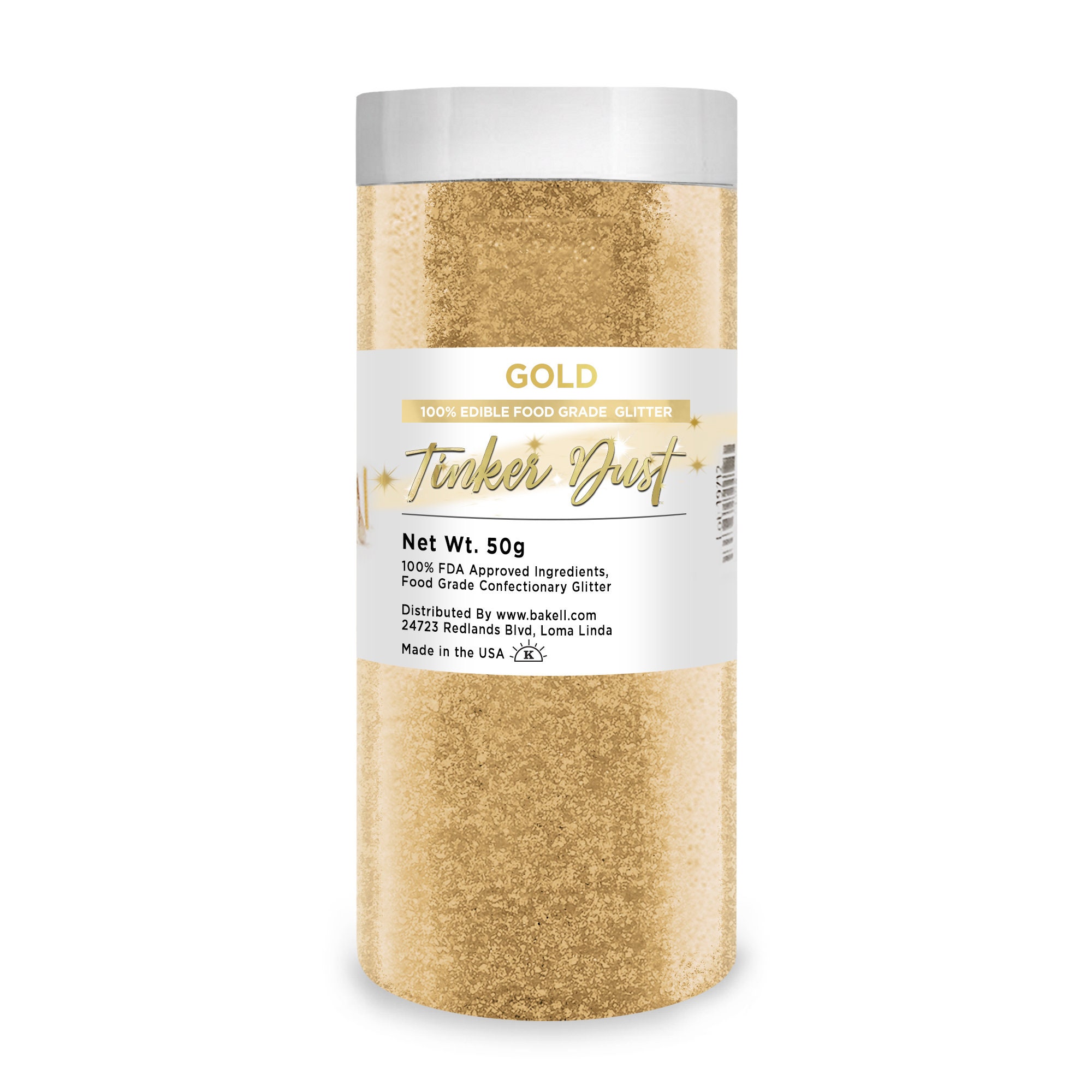 Gold Edible Glitter Tinker Dust | 5 Gram Jar