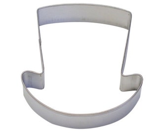 3.5" Top Hat Stainless Steel Cookie Cutter | For Fondant, Cookie Dough, Chocolate, Marzipan and even Crafting Clay from Bakell