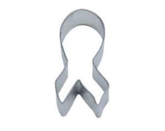 3.5" Awareness Ribbon Stainless Steel Cookie Cutter | For Fondant, Cookie Dough, Chocolate, Marzipan and even Crafting Clay from Bakell