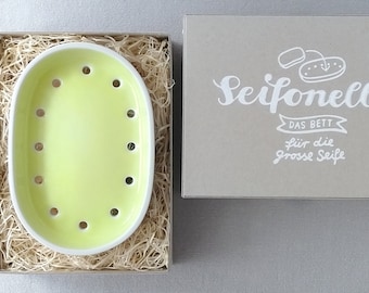 Soap dish SEIFONELLA yellow-green