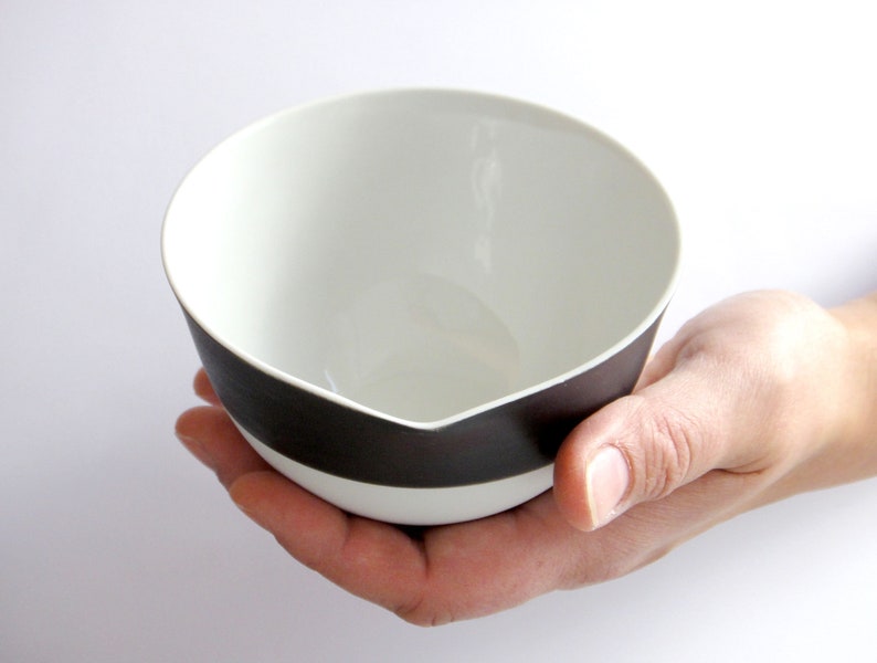 Porcelain bowl BLACKBOARD & CHALK, small image 1