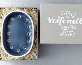 Soap dish SEIFONELLA blue-gray