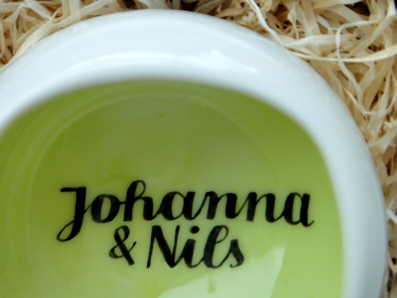 Wedding ring bowl RINGOTEL yellow-green, customizable image 5