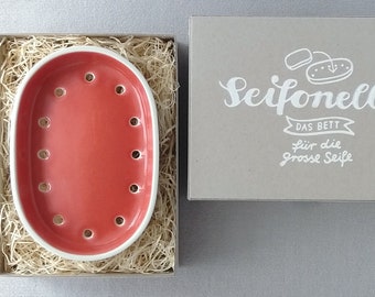 Soap dish SEIFONELLA red