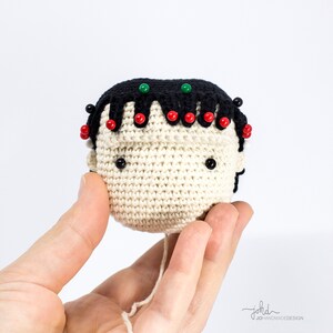 Frankenstein, pumpkins and fallen leaves Amigurumi crochet pattern image 8