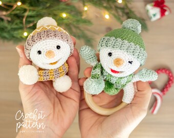 JOY, the happy SNOWMAN - crochet pattern