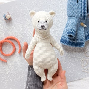 PATTERN Elia the polar bear and Gin the robin amigurumi digital crochet pattern PDF file imagem 3