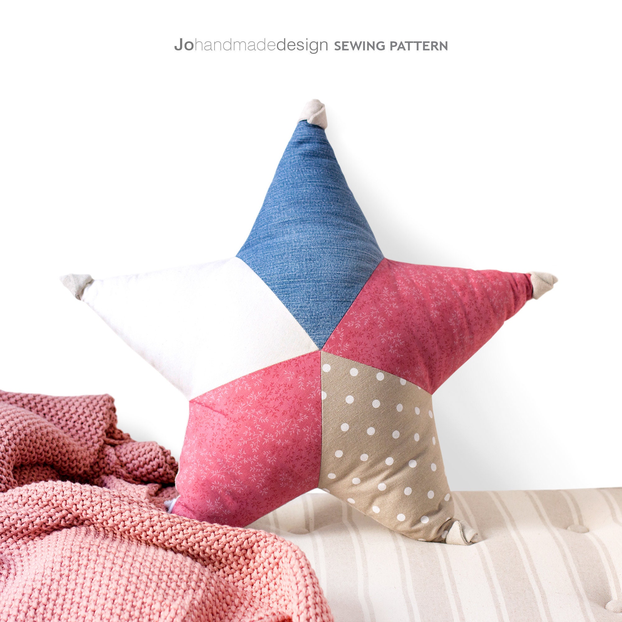 star shaped pillow pattern