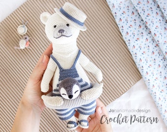 PATTERN - Summer Outfit for Elia & Gin - amigurumi digital crochet pattern - PDF file