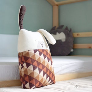Rabbit shaped Pillow PDF Sewing Pattern Decorative cushion for home and children's bedrooms zdjęcie 5