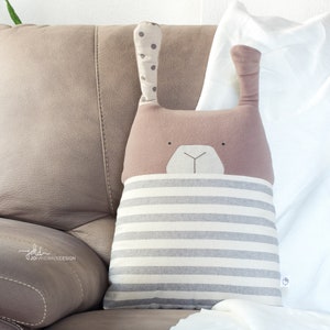 Rabbit shaped Pillow PDF Sewing Pattern Decorative cushion for home and children's bedrooms zdjęcie 7